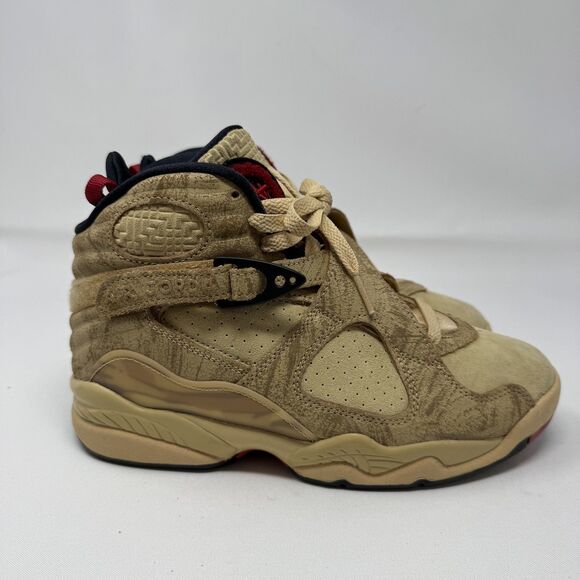 Air Jordan 8 Retro Rui Hachimura Shoes Womens Size 5.5 Beige Tan DO2496-700 Nike - Picture 1 of 9